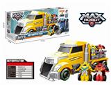 OBL824086 - Yellow large tractor + flash deformation vehicle