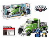 OBL824087 - Green large tractor + flash deformation vehicle