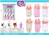 OBL824218 - 5 inch baby with animal and bottle