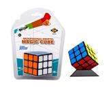 OBL824317 - Cubic black fluorescent sticker magic cube