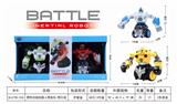 OBL825495 - INERTIAL COMBAT ROBOT WITH MUSIC / TWO PACKS