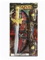 OBL825846 - ELECTROPLATING SWORD - BOW AND ARROW - WRIST GUARD COMBINATION