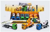 OBL827216 - 1:32 混色回力合金工程车