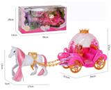 OBL828182 - TRANSPARENT GLASS PUMPKIN CARRIAGE