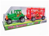 OBL829623 - INERTIA FARMER CART TOWED 1 ANIMAL CAGE.