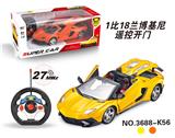 OBL831804 - 1:18兰博基尼敞篷遥控
车开三门