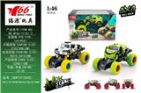 OBL833073 - 1:46 Q版合金前后回力带弹簧避震攀爬大轮(道奇)(莱肯)