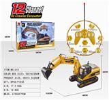 OBL833352 - 12通道仿真遥控履带挖掘机