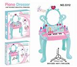 OBL834056 - LIGHT PIANO DRESSING TABLE.