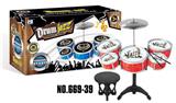 OBL834739 - SPRAY-PAINTED JAZZ DRUMS.