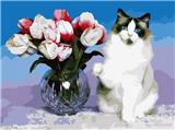 OBL834947 - DIY数字油画          大花猫