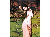 OBL835077 - DIY数字油画          羞涩女郎