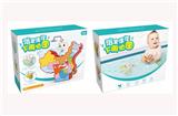 OBL835648 - A FLOATING WATER TOY IN A MAP BATHROOM IN CHINA.