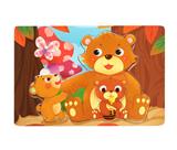 OBL836892 - 木制小熊填色拼图