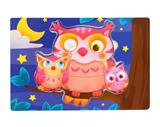 OBL836899 - 木制猫头鹰填色拼图