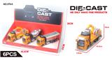 OBL838145 - 合金回力工程车3款混装（6PCS/盒）