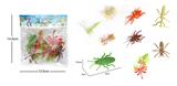 OBL838765 - 8款昆虫+1树叶    实心软胶动物套装