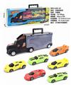 OBL839234 - HAND-HELD GIFT BOX CONTAINER TAXI TOW TRUCK WITH 6 TAXI AB SIMULATION SPORTS CAR.