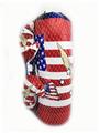 OBL839717 - WHITE-HEADED SEA EAGLE AMERICAN FLAG BOXING RING.