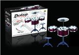 OBL840765 - MONOCHROME JAZZ DRUM SET 3 DRUMS AND CHAIRS