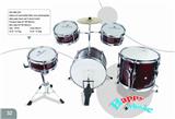 OBL840769 - WINE RED ELECTROPLATING ALLOY JAZZ DRUM SET 5 DRUMS.