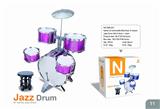 OBL840778 - ROSE BLUE 2-COLOR JAZZ DRUM SET 5 DRUMS AND CHAIRS