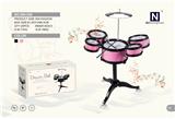 OBL840786 - 2 COLOR BLACK RING JAZZ DRUM SET 5 DRUMS