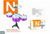 OBL840787 - RED AND BLUE JAZZ DRUM SUIT 3 DRUMS