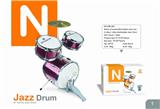 OBL840842 - GOLDEN WINE RED / 2 COLOR ELECTROPLATING ALLOY JAZZ DRUM SET 3 DRUMS AND CHAIRS