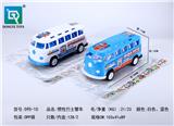OBL842032 - INERTIAL BUS POLICE CAR WHITE. BLUE.