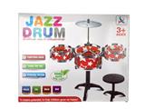 OBL842184 - ELECTROPLATING JAZZ DRUM 3 DRUM WITH CHAIR