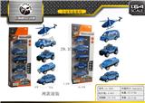 OBL843743 - 5只合金警察车套装