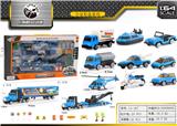 OBL843781 - 合金警察车套装