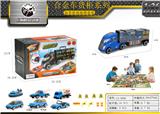 OBL843796 - 1:26拖头货柜收纳合金警察车
