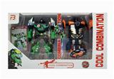 OBL844418 - ROBOT DINOSAUR WITH MANUAL DEFORMATION AND CAR WITH MANUAL ONE BUTTON DEFORMATION