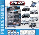 OBL845686 - 合金滑行警察车