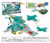 OBL845734 - 灯光音乐环卫停车场套装合金变色车