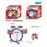 OBL846270 - Solid black jazz drum