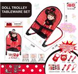 OBL846891 - Iron rocking chair and doll IC (tableware version)