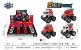 OBL846976 - 四驱动惯性合金消防车（12只装）