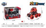 OBL846984 - 六轮四驱动回力合金攀爬消防车