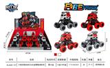 OBL846988 - 六轮四驱动回力合金攀爬消防车（8只装）