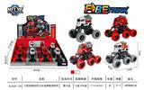 OBL846989 - 六轮四驱动回力合金攀爬消防车（8只装）