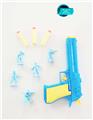 OBL848858 - SOFT-BULLET PISTOLS WITH FIVE SMALL MILITARY POLICE SUITS
