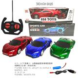 OBL848993 - 1：16四通遥控车来肯仿真车(透明红.兰.绿)（车头灯光）