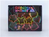 OBL849647 - 4 DEFORMED RAINBOW RINGS