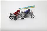 OBL850466 - PAINT PULL LINE RIDES A PERSON MOTORCYCLE