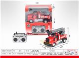 OBL851400 - 1：64四通2.4G遥控云梯消防车(美式)