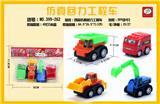OBL851598 - 四款仿真回力工程车4只