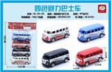 OBL851602 - 四色回力巴士车4只